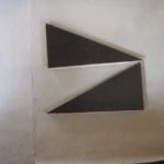 Scendel 1x0,5 m diagonalskurna höger och vänster
